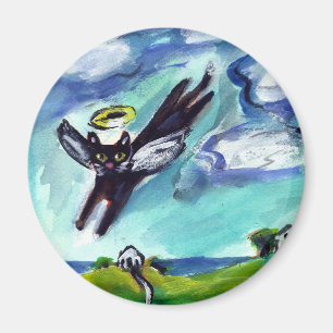 Imán Ángel del gato negro