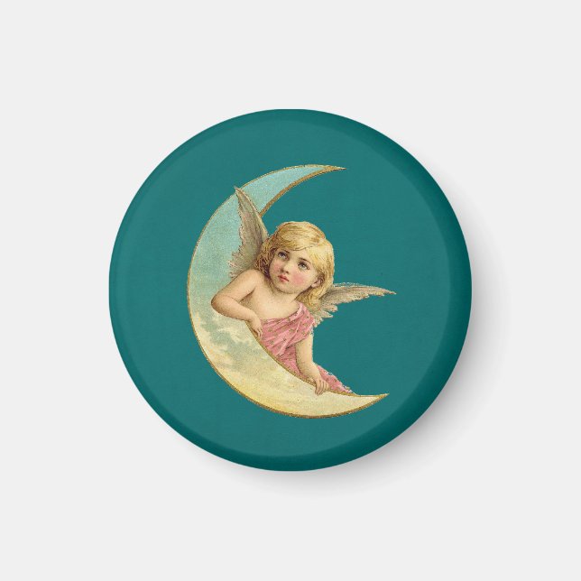 Imán Ángel en una imagen de la luna creciente (Frente)