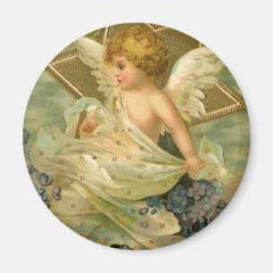 Imán Ángel feliz del navidad del vintage