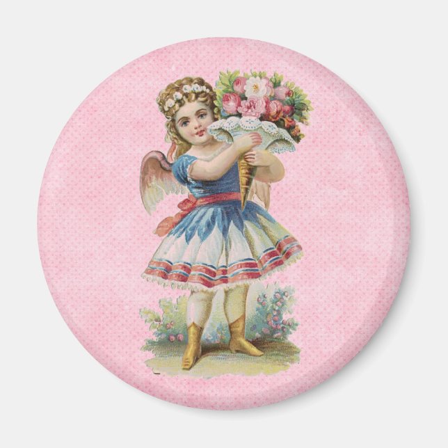 Imán Ángel Floral de Victoria (Frente)