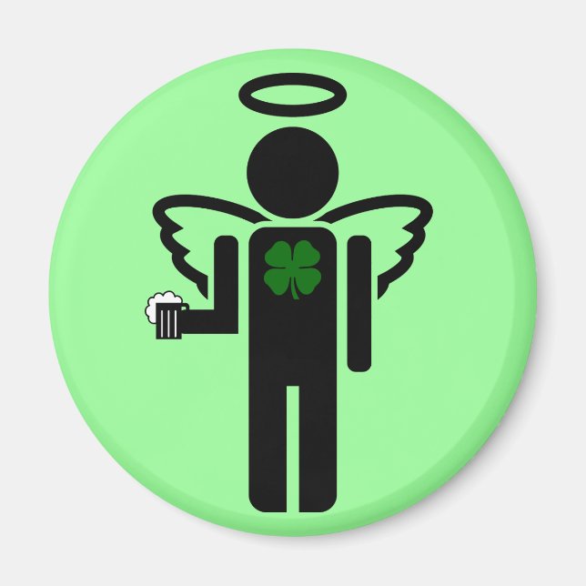 Imán ángel irlandés. (Frente)