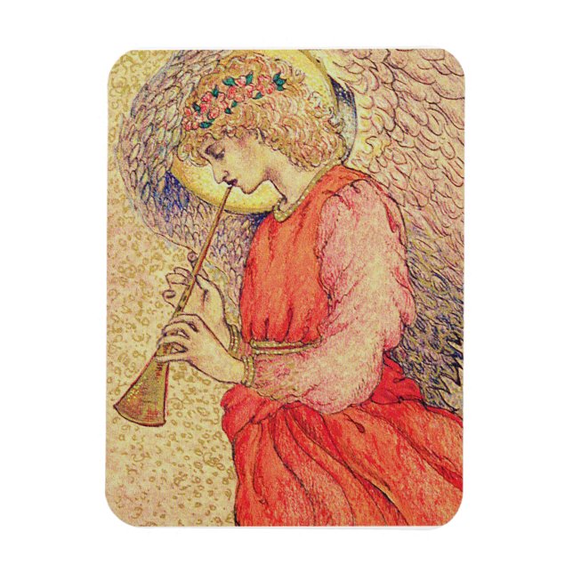 Imán Ángel jugando a un Flageolet (Vertical)