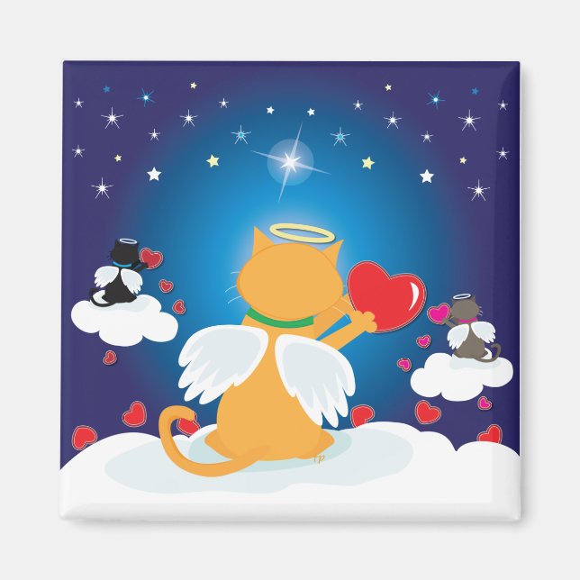 Imán Ángel Kitties - Con amor desde el cielo (Frente)