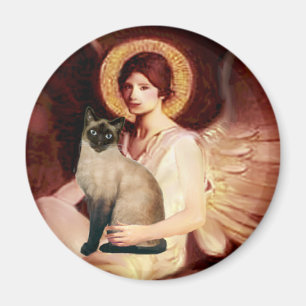 Imán Ángel sentado - Punto de foca gato siamés