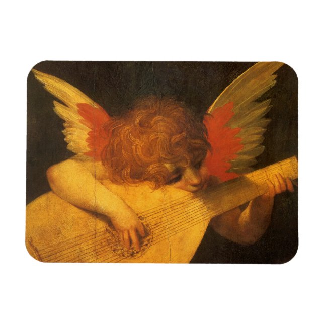 Imán Ángel tocando la lute de Rosso Fiorentino (Horizontal)