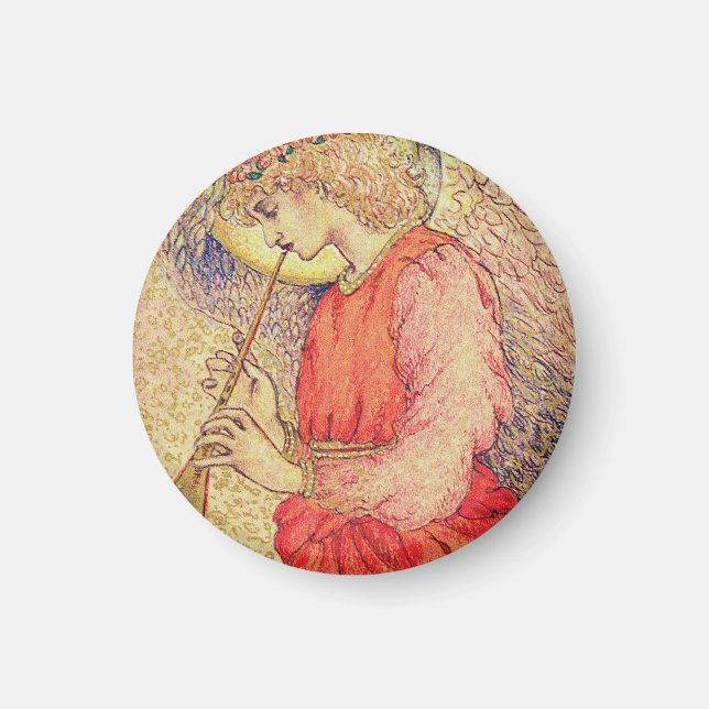 Imán Ángel tocando una flauta dulce (Frente)