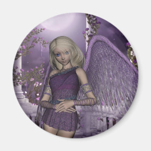 Imán Ángel Violet Charms Magnet