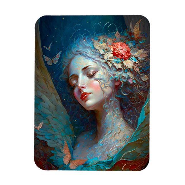 Imán Ángel Wings Fantasy Art Magnet (Vertical)