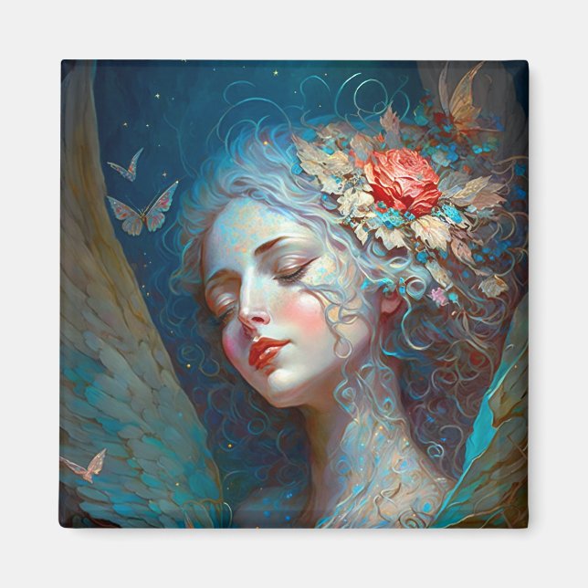 Imán Ángel Wings Fantasy Art Magnet (Frente)