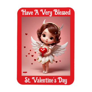 Imán Angel With Heart Flexible Photo Magnet