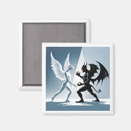 Imán Ángel y diablo
