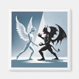Imán Ángel y diablo