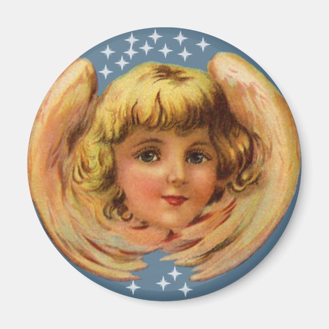 Imán Ángel Y Magnet De Estrellas (Frente)