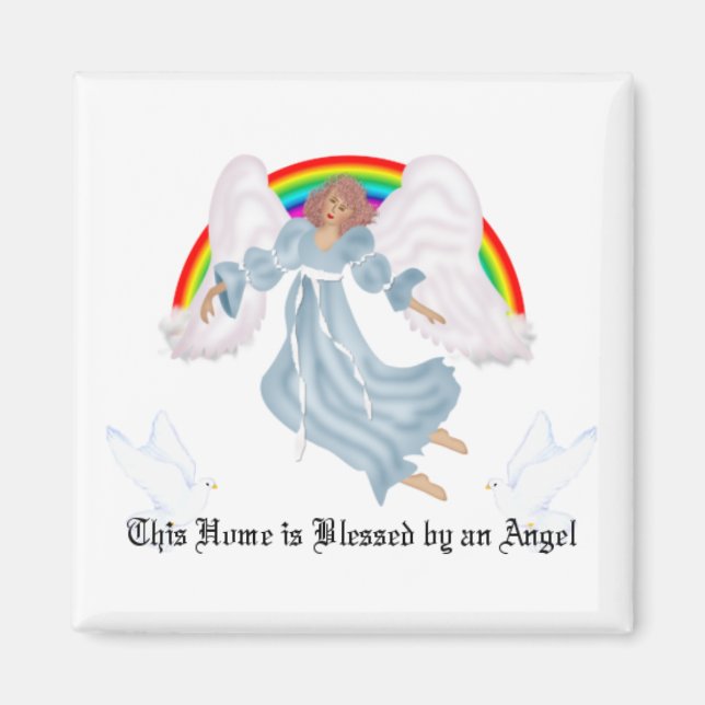 Imán Ángel y palomas magnéticos (Frente)