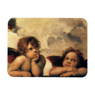 Imán Ángeles de la Madonna Sixtina por Rafael Sanzio