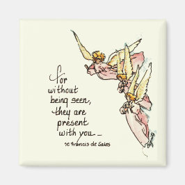 Imán Ángeles de las nubes con palabras de consuelo para