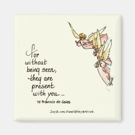 Imán Ángeles de las nubes con palabras de consuelo para