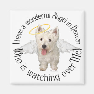 Imán Ángeles Guardianes Westie