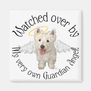 Imán Ángeles Guardianes Westie