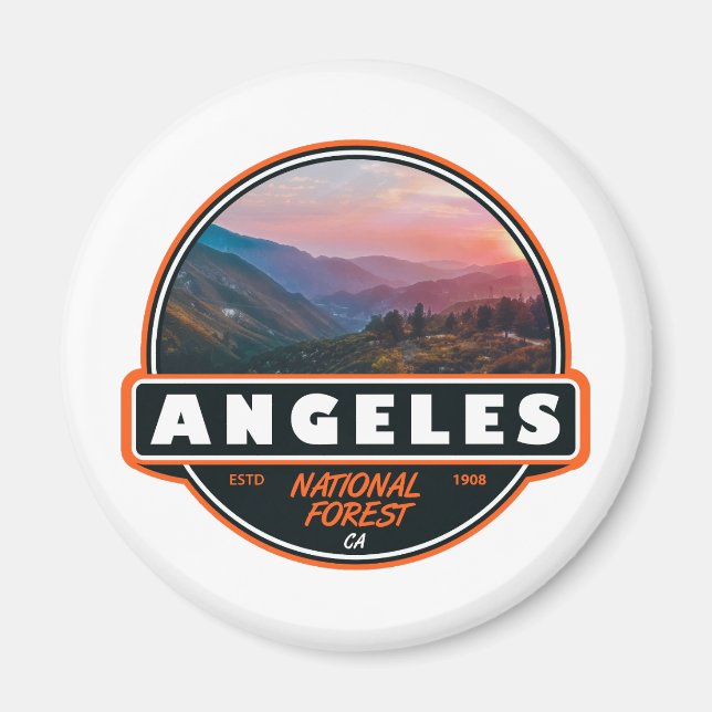 Imán Angeles National Forest California Emblem (Frente)