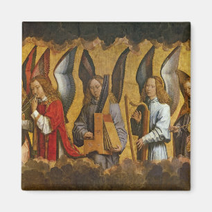 Imán Ángeles que tocan los instrumentos musicales