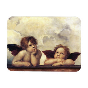 Imán ÁNGELES/querube coa alas Raffaello Sanzio