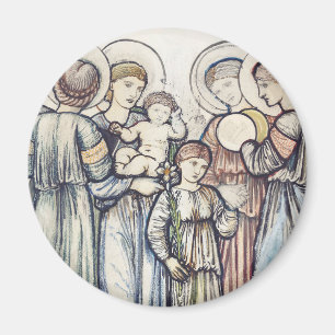 Imán Ángeles y niños por Sir Edward Burne-Jones