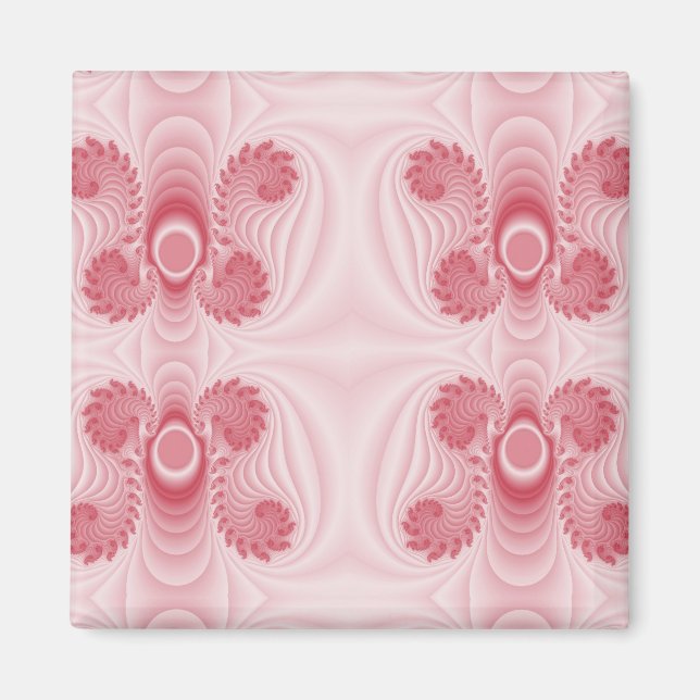 Imán Angelheart Pink Fractal Design (Frente)