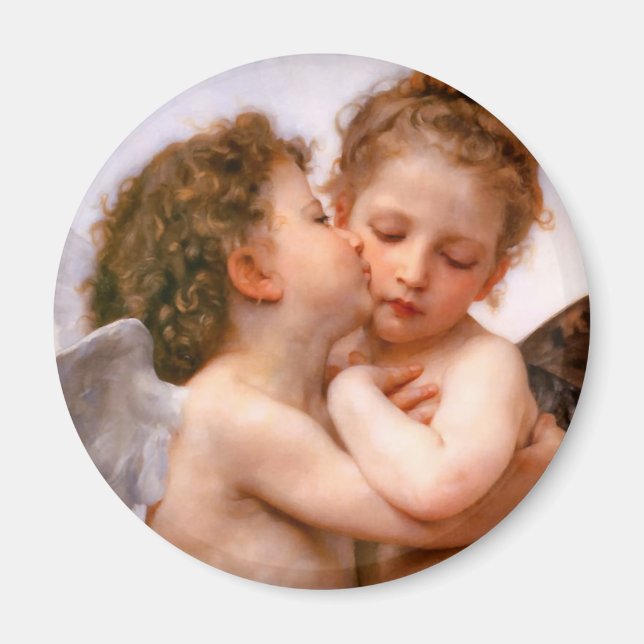 Imán Angels First Kiss, Bouguereau (Frente)
