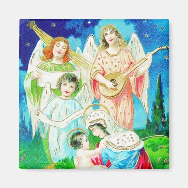 Imán Angels Sing Vintage Magnet (Frente)