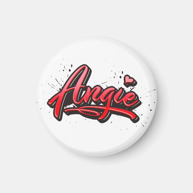 Imán Angie Heart Splash Magnet (Frente)