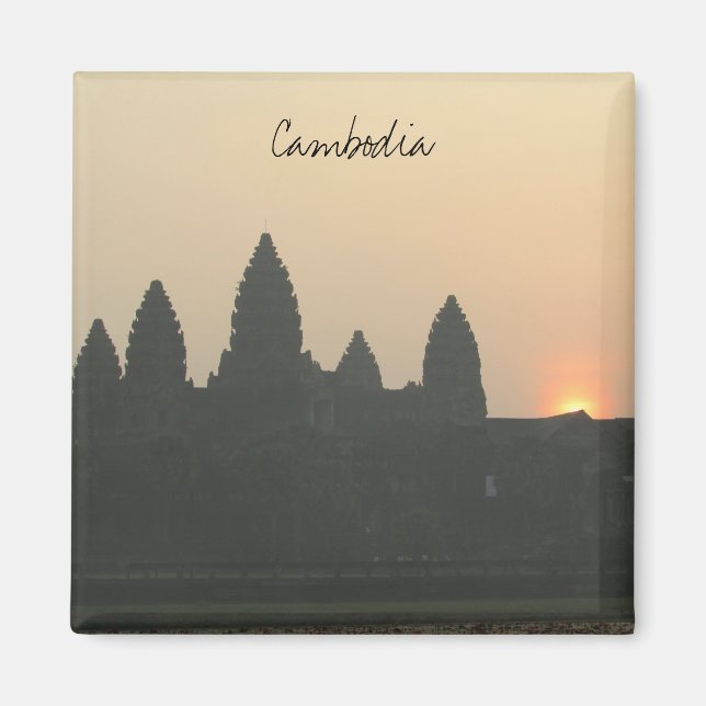 Imán angkor sunrise camboya (Frente)