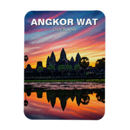 Imán Angkor Wat Cambodia Sunset