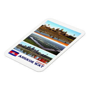 Imán Angkor Wat - Camboya - Mosaico - Magnet