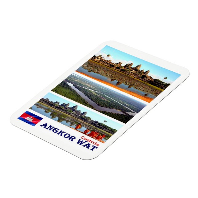 Imán Angkor Wat - Camboya - Mosaico - Magnet (Lado Izquierdo)