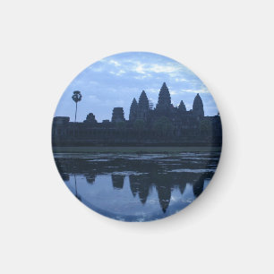 Imán angkor wat refleja azul