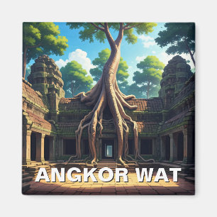 Imán Angkor Wat Temple Tree Camboya