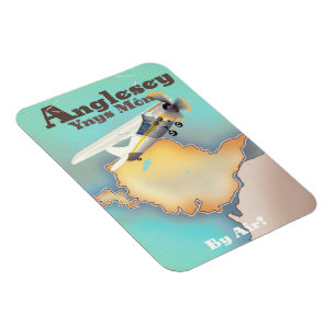 Imán Anglesea, cartel de viaje vintage