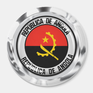 Imán Angola redonda Emblema