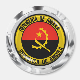 Imán Angola redonda Emblema