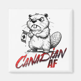 Imán Angry Beaver Canadian AF