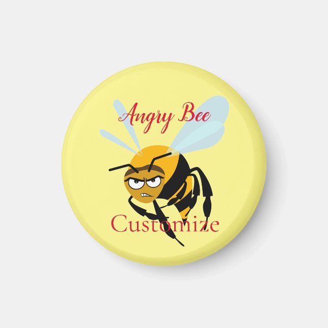 Imán Angry Bee Thunder_Cove (Frente)