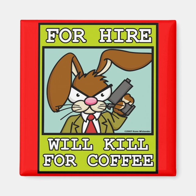 Imán Angry Bunny Magnet 4 (Frente)