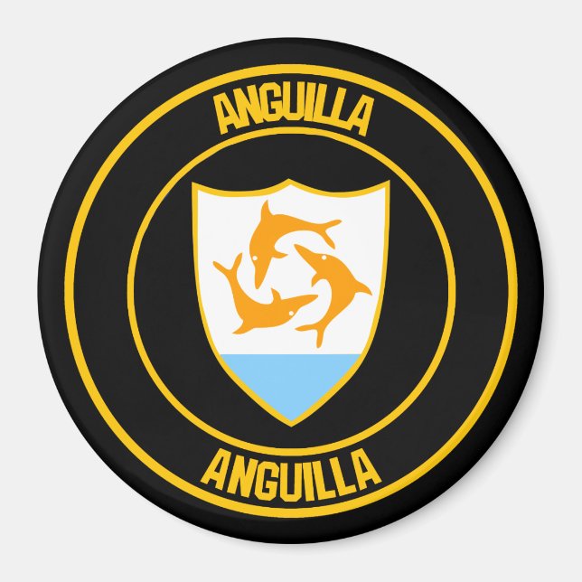 Imán Anguila Round Emblem (Frente)
