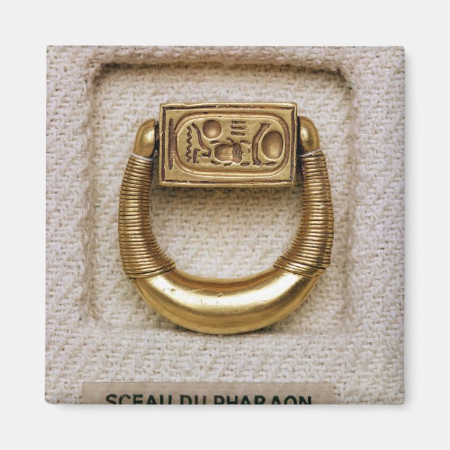 Imán Anillo con el sello del general Horemheb (Frente)