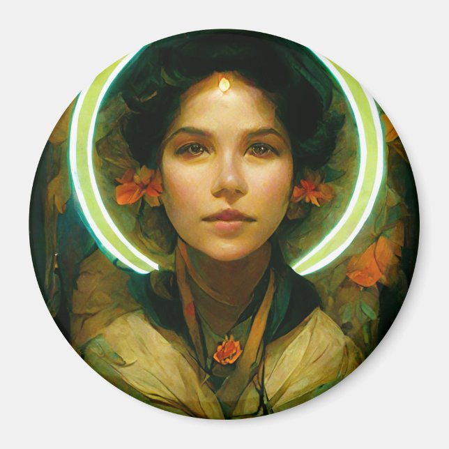 Imán Anillo De La Fantasía De La Luz Sci-fi (Frente)
