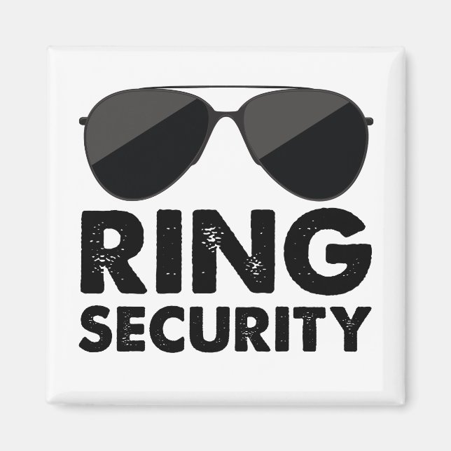 Imán Anillo de Seguridad para la Boda Anillo de Boda (Frente)