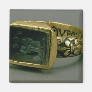 Imán Anillo de Signet de rey Louis IX de Francia (St.