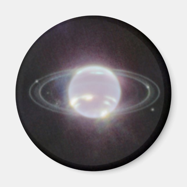 Imán Anillos JWST del planeta Neptuno (Frente)
