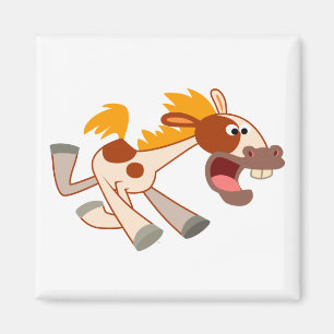 Imán Animado Personalizado Pinto Horse Magnet